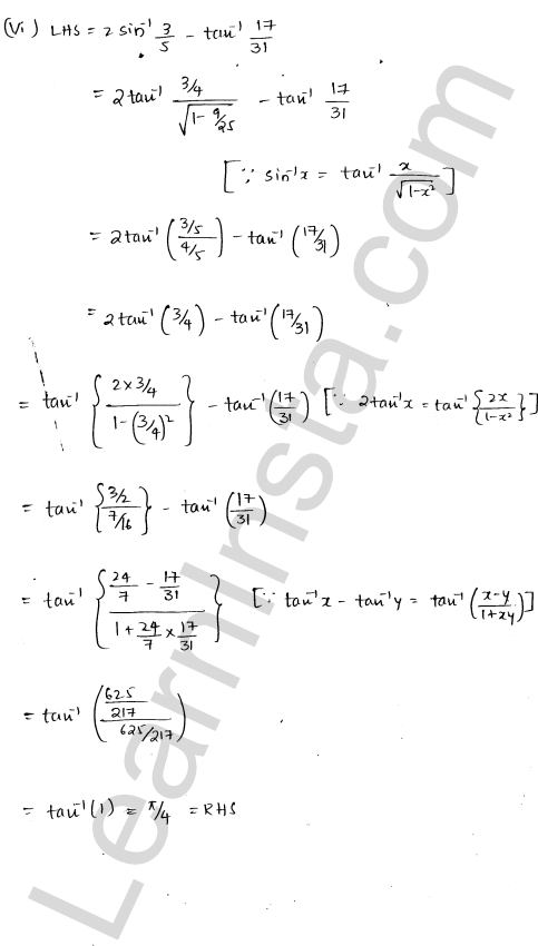 RD Sharma Class 12 Solutions Chapter 4 Inverse Trigonometric Functions Ex 4.14 1.7