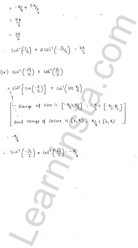 RD Sharma Class 12 Solutions Chapter 4 Inverse Trigonometric Functions Ex 4.2 1.5