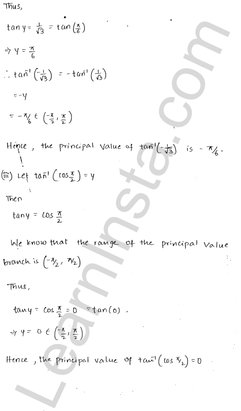 RD Sharma Class 12 Solutions Chapter 4 Inverse Trigonometric Functions Ex 4.3 1.2