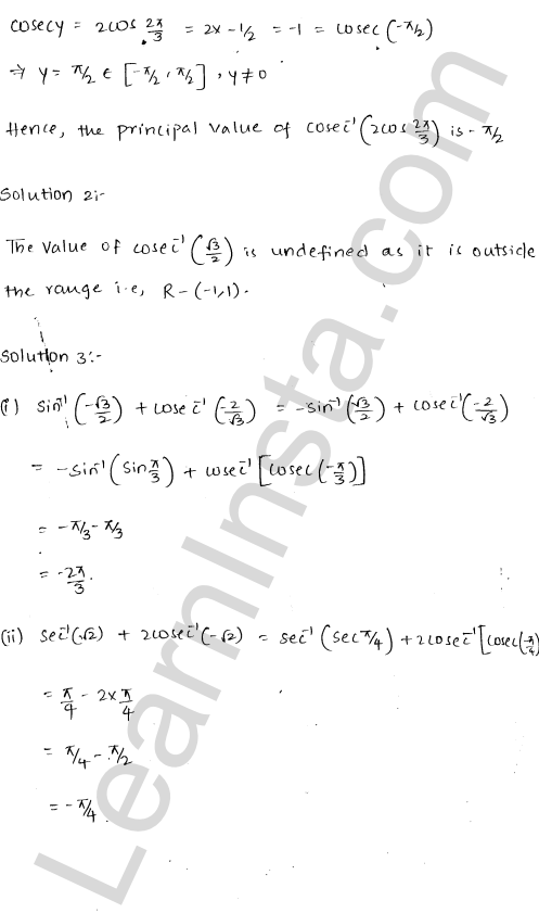 RD Sharma Class 12 Solutions Chapter 4 Inverse Trigonometric Functions Ex 4.5 1.3