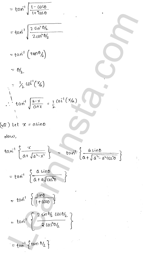 RD Sharma Class 12 Solutions Chapter 4 Inverse Trigonometric Functions Ex 4.7 1.16