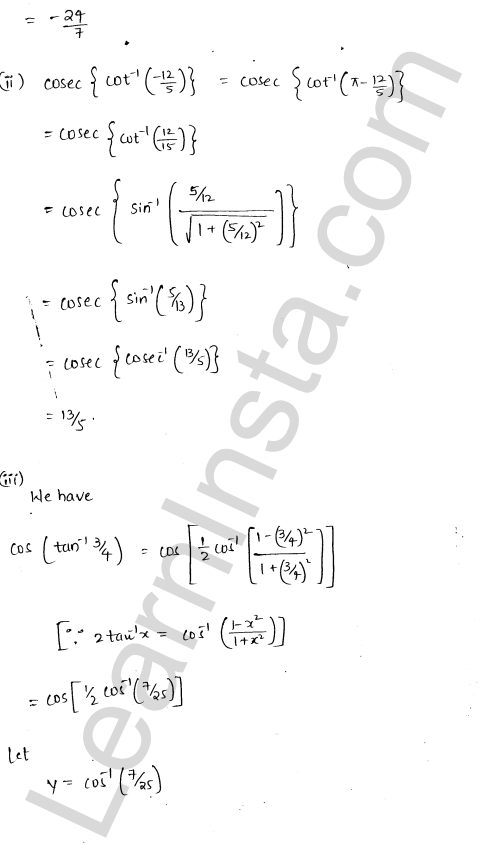 RD Sharma Class 12 Solutions Chapter 4 Inverse Trigonometric Functions Ex 4.9 1.3