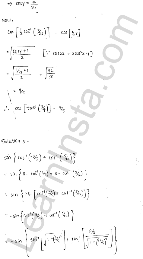 RD Sharma Class 12 Solutions Chapter 4 Inverse Trigonometric Functions Ex 4.9 1.4