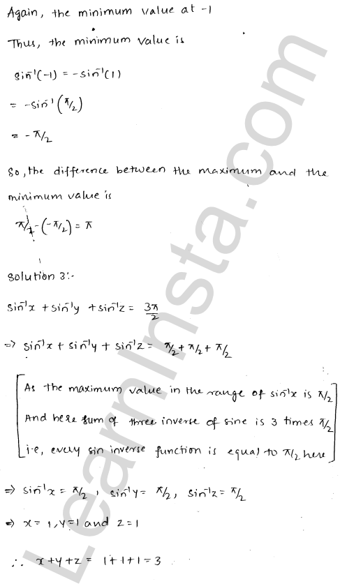 RD Sharma Class 12 Solutions Chapter 4 Inverse Trigonometric Functions VSAQ 1.2