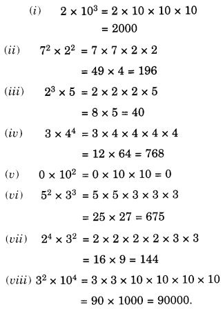 NCERT Solutions for Class 7 Maths Chapter 13 Exponents and Powers 12