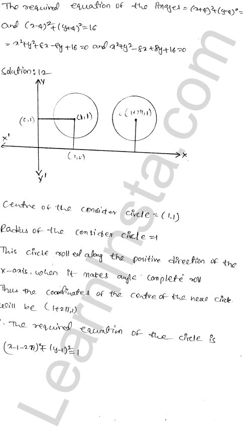 RD Sharma Class 11 Solutions Chapter 24 The Circle Ex 24.1 1.12