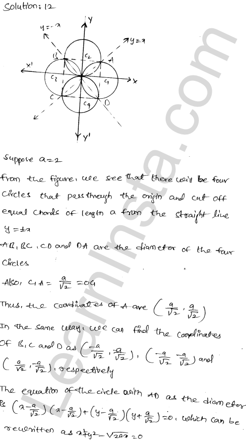 RD Sharma Class 11 Solutions Chapter 24 The Circle Ex 24.3 1.7