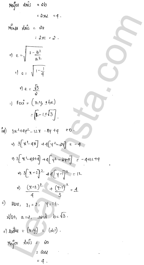 RD Sharma Class 11 Solutions Chapter 26 Ellipse Ex 26.1 1.25