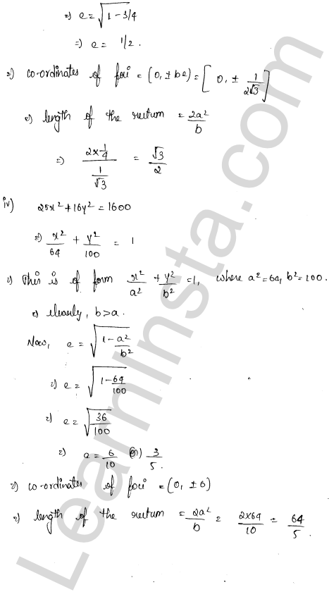 RD Sharma Class 11 Solutions Chapter 26 Ellipse Ex 26.1 1.8