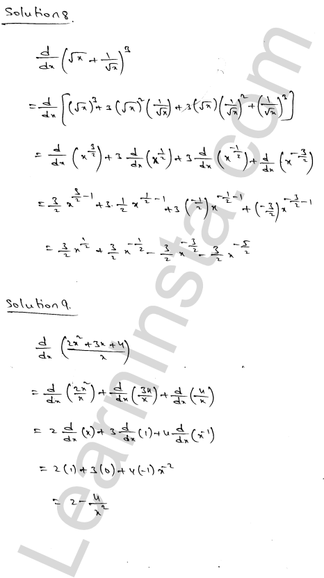 RD Sharma Class 11 Solutions Chapter 30 Derivatives Ex 30.3 1.4