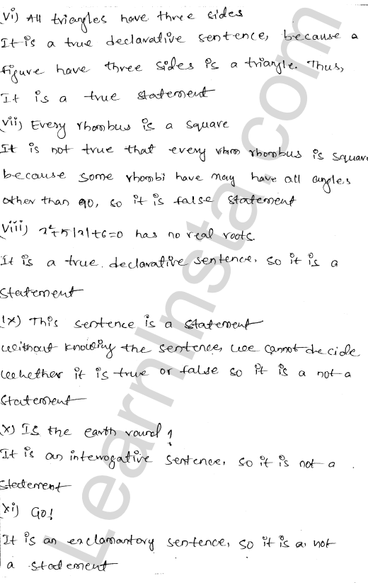 RD Sharma Class 11 Solutions Chapter 31 Mathematical Reasoning Ex 31.1 1.2