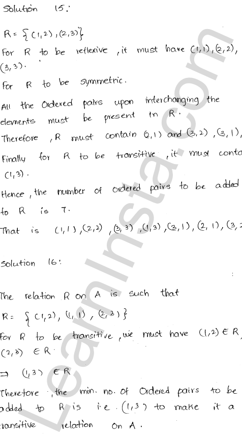 RD Sharma Class 12 Solutions Chapter 1 Relations Ex 1.1 1.20
