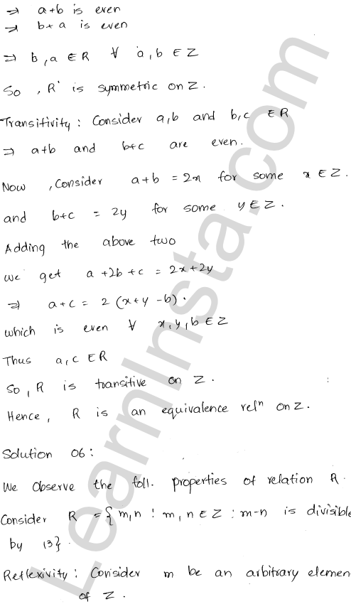 RD Sharma Class 12 Solutions Chapter 1 Relations Ex 1.2 1.6