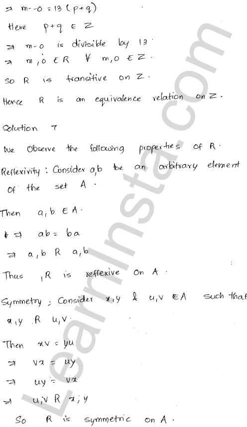 RD Sharma Class 12 Solutions Chapter 1 Relations Ex 1.2 1.8