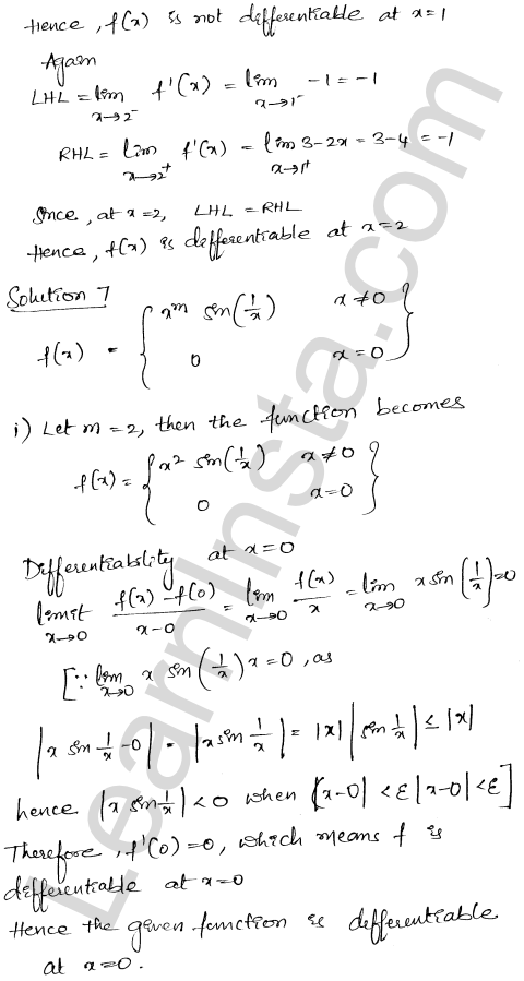 RD Sharma Class 12 Solutions Chapter 10 Differentiability Ex 10.1 1.9