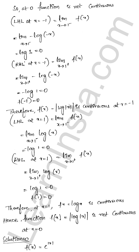 RD Sharma Class 12 Solutions Chapter 10 Differentiability Ex 10.2 1.8