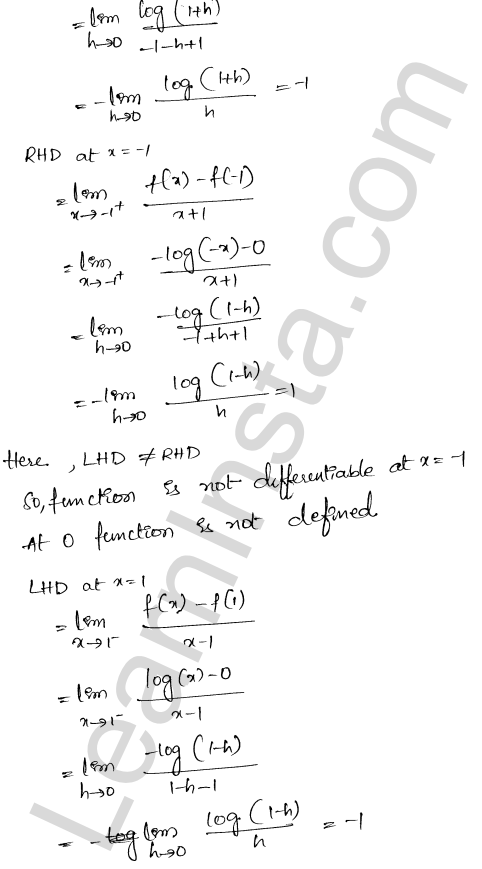 RD Sharma Class 12 Solutions Chapter 10 Differentiability VSAQ 1.8