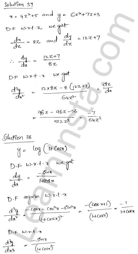 RD Sharma Class 12 Solutions Chapter 12 Higher Order Derivatives Ex 12.1 1.28