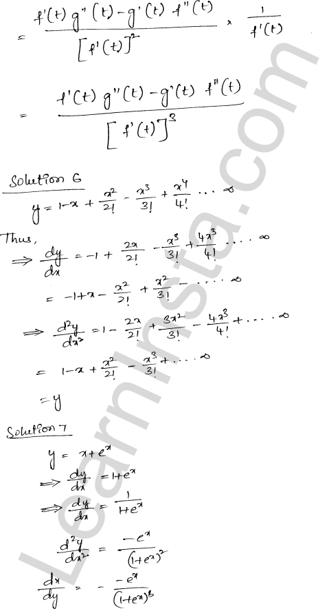 RD Sharma Class 12 Solutions Chapter 12 Higher Order Derivatives VSAQ 1.3