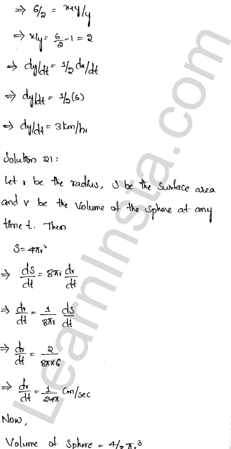 RD Sharma Class 12 Solutions Chapter 13 Derivative as a Rate Measurer Ex 13.2 1.15