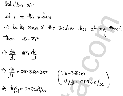 RD Sharma Class 12 Solutions Chapter 13 Derivative as a Rate Measurer Ex 13.2 1.22