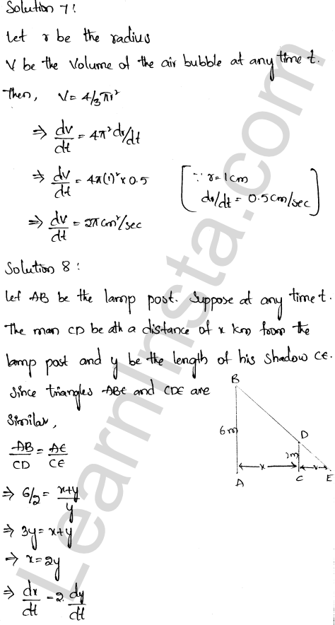 RD Sharma Class 12 Solutions Chapter 13 Derivative as a Rate Measurer Ex 13.2 1.4
