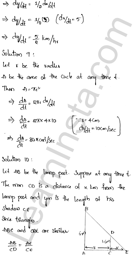 RD Sharma Class 12 Solutions Chapter 13 Derivative as a Rate Measurer Ex 13.2 1.5