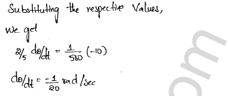 RD Sharma Class 12 Solutions Chapter 13 Derivative as a Rate Measurer VSAQ 1.6