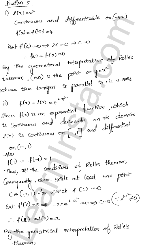 RD Sharma Class 12 Solutions Chapter 15 Mean Value Theorems Ex 15.1 1.23
