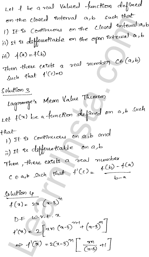 RD Sharma Class 12 Solutions Chapter 15 Mean Value Theorems Ex 15.2 1.26