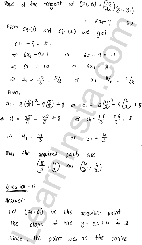 RD Sharma Class 12 Solutions Chapter 16 Tangents and Normals Ex 16.1 1.17