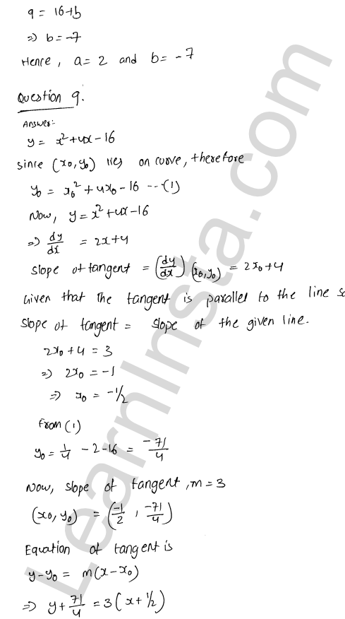 RD Sharma Class 12 Solutions Chapter 16 Tangents and Normals Ex 16.2 1.31