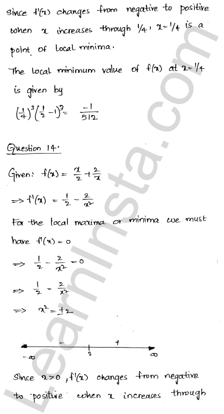 RD Sharma Class 12 Solutions Chapter 18 Maxima and Minima Ex 18.2 1.14