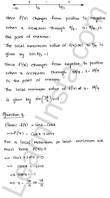 RD Sharma Class 12 Solutions Chapter 18 Maxima and Minima Ex 18.2 1.8