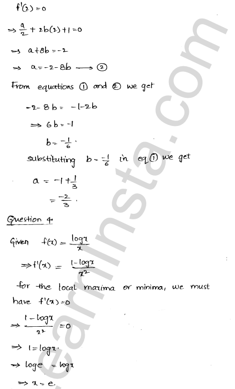 RD Sharma Class 12 Solutions Chapter 18 Maxima and Minima Ex 18.3 1.22