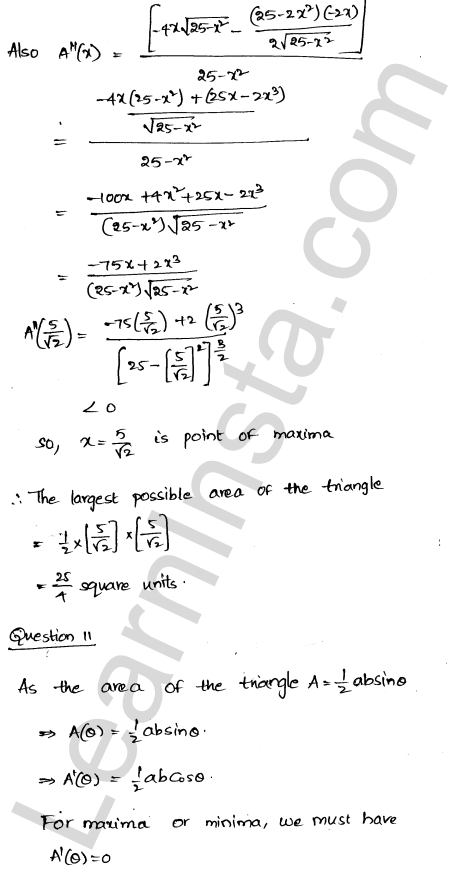 RD Sharma Class 12 Solutions Chapter 18 Maxima and Minima Ex 18.5 1.14