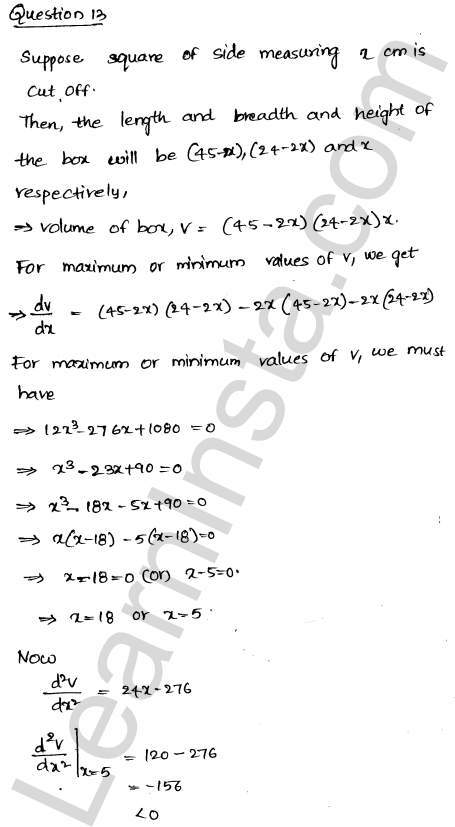 RD Sharma Class 12 Solutions Chapter 18 Maxima and Minima Ex 18.5 1.17