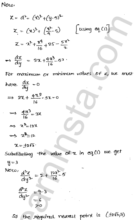 RD Sharma Class 12 Solutions Chapter 18 Maxima and Minima Ex 18.5 1.41