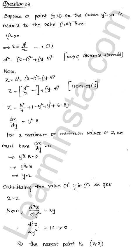 RD Sharma Class 12 Solutions Chapter 18 Maxima and Minima Ex 18.5 1.45