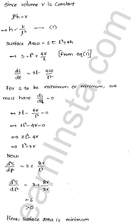 RD Sharma Class 12 Solutions Chapter 18 Maxima and Minima Ex 18.5 1.49