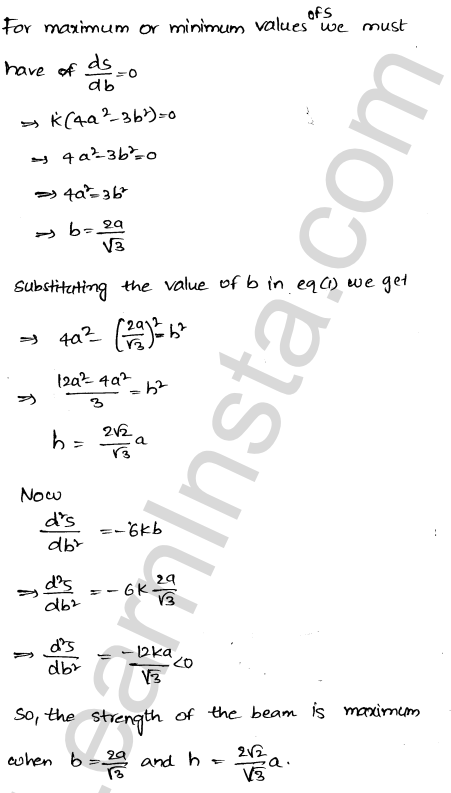 RD Sharma Class 12 Solutions Chapter 18 Maxima and Minima Ex 18.5 1.56