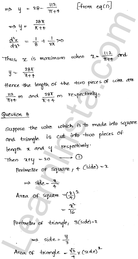 RD Sharma Class 12 Solutions Chapter 18 Maxima and Minima Ex 18.5 1.9