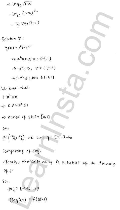 RD Sharma Class 12 Solutions Chapter 2 Functions Ex 2.3 1.12