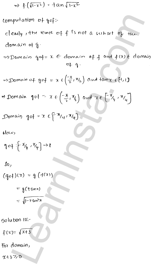 RD Sharma Class 12 Solutions Chapter 2 Functions Ex 2.3 1.13