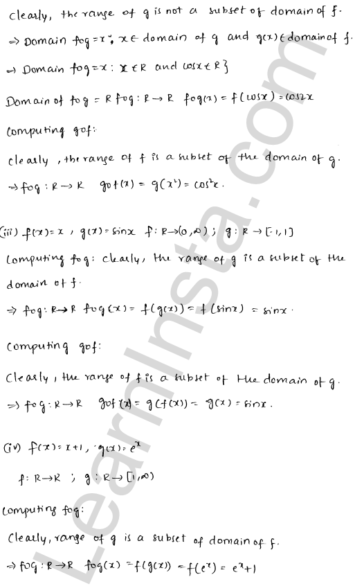 RD Sharma Class 12 Solutions Chapter 2 Functions Ex 2.3 1.2