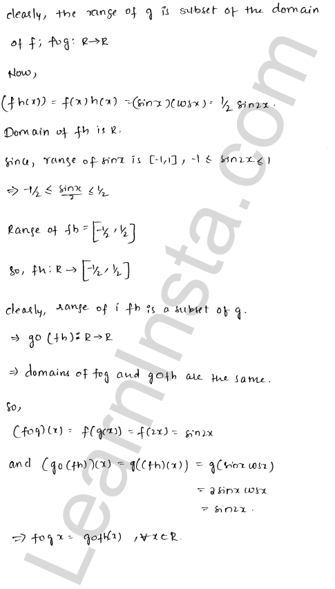 RD Sharma Class 12 Solutions Chapter 2 Functions Ex 2.3 1.9