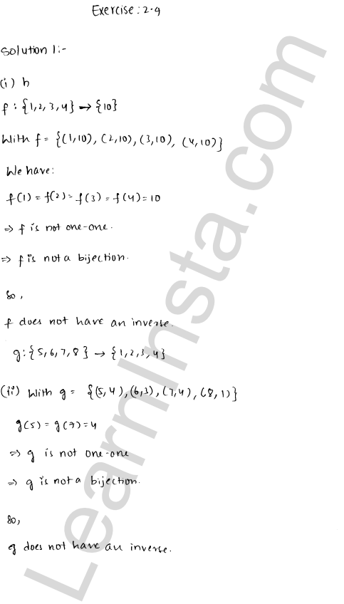 RD Sharma Class 12 Solutions Chapter 2 Functions Ex 2.4 1.1