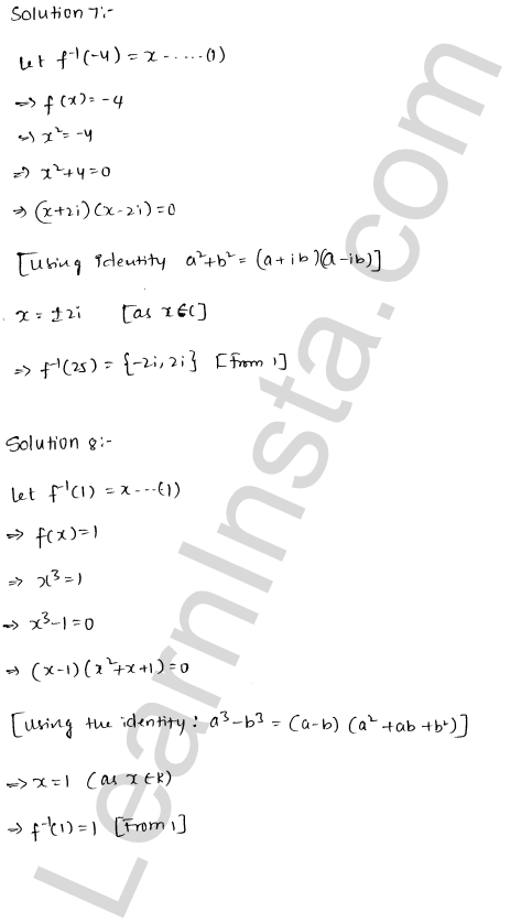 RD Sharma Class 12 Solutions Chapter 2 Functions VSAQ 1.3