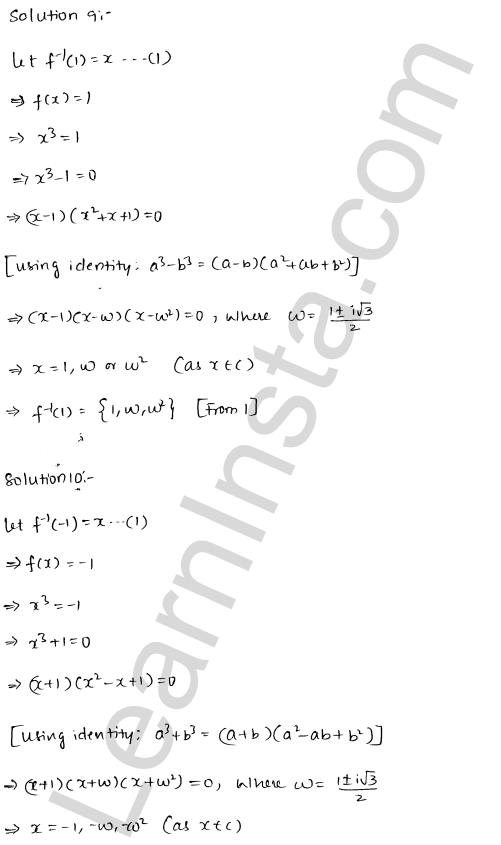 RD Sharma Class 12 Solutions Chapter 2 Functions VSAQ 1.4
