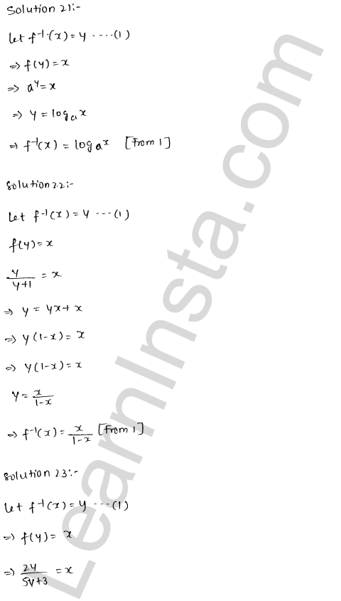 RD Sharma Class 12 Solutions Chapter 2 Functions VSAQ 1.9